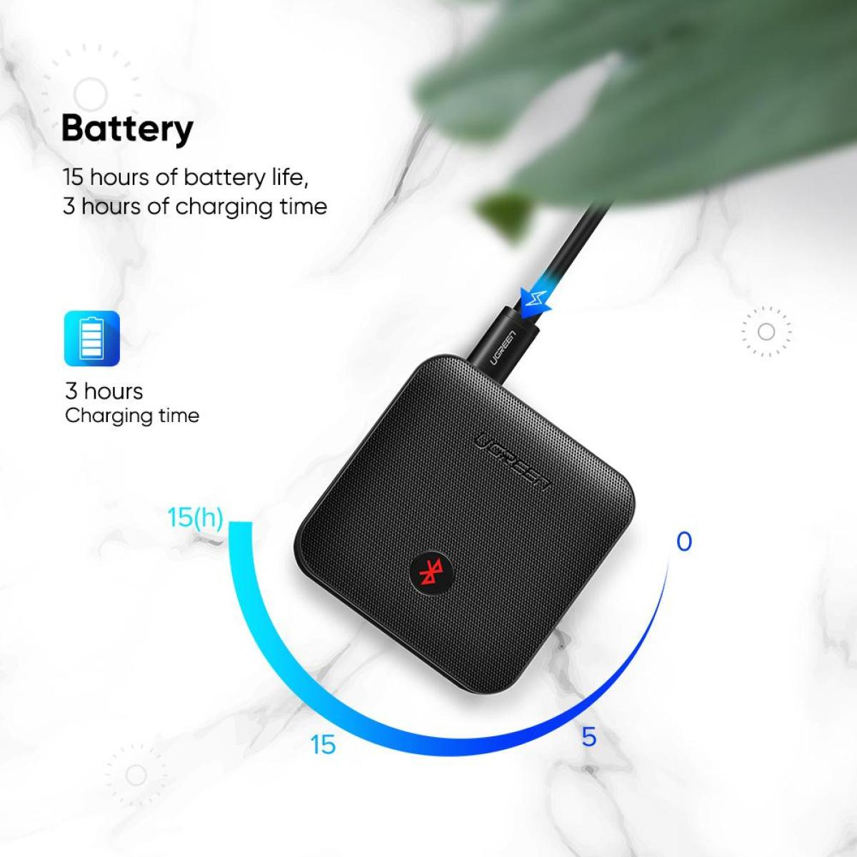 UGREEN CM144 2-in-1 aptX Bluetooth 5.0 Transmitter UGREEN CM144 2-in-1 aptX Bluetooth 5.0 Transmitter